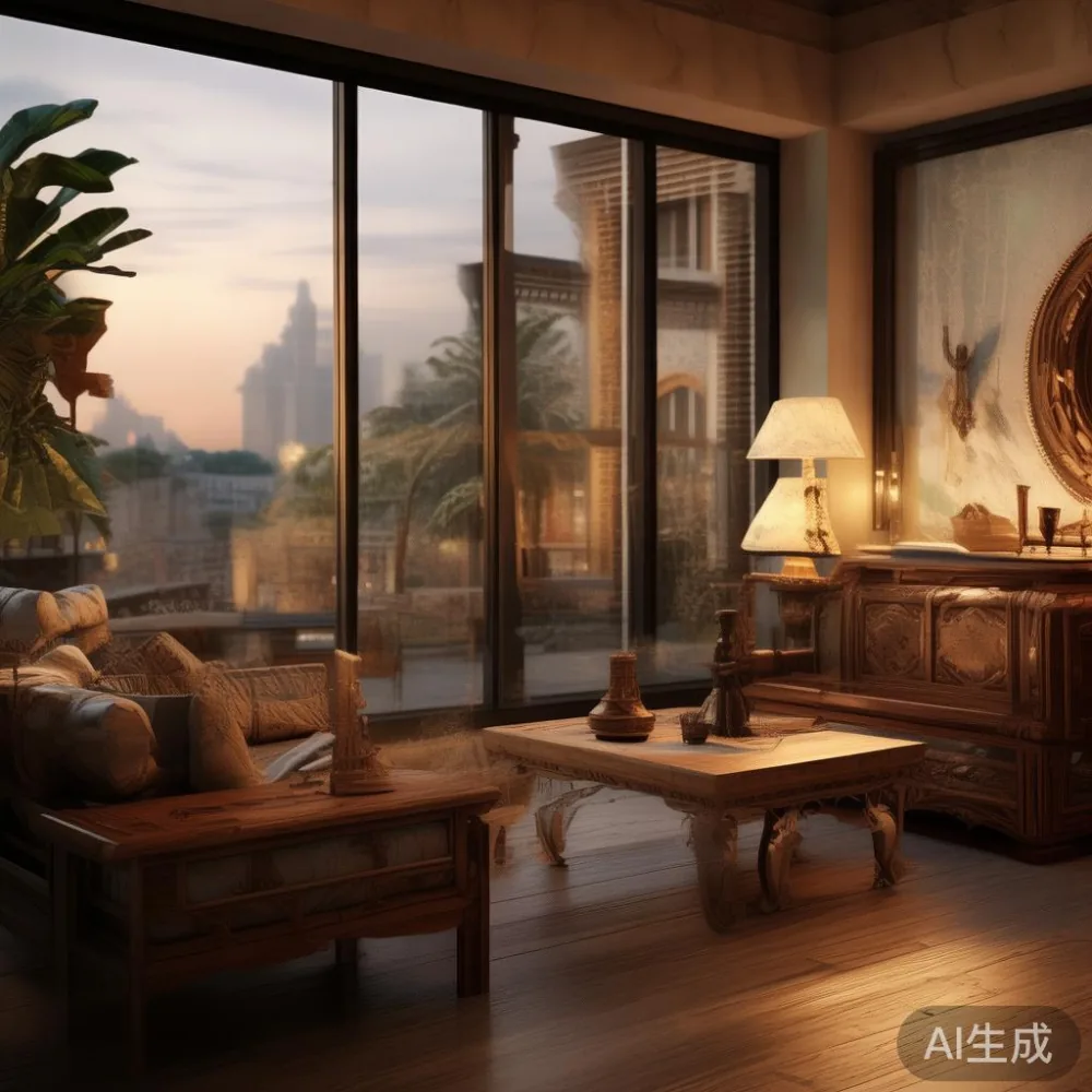 What Actually Drives The Price Of Solid Wood Furniture — room setting at dusk with warm lamp light, film 