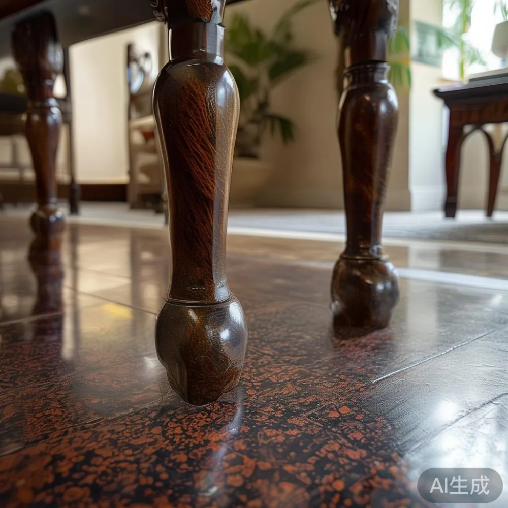 Caring for a Lacquered Surface in a Tropical Climate: A Singapore Owne — detail of the base and leg construction on a bed