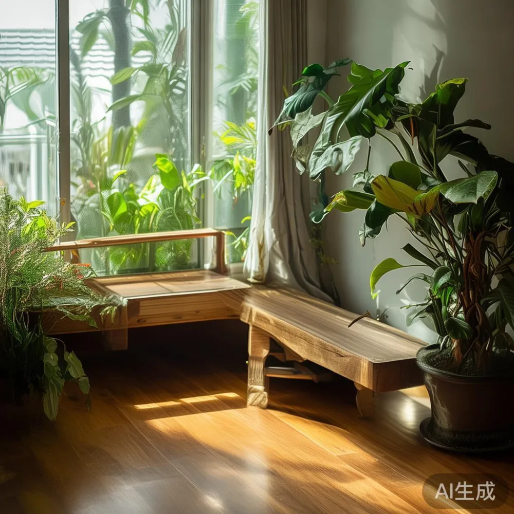 Caring for Lacquered Majlis Furniture in a Singapore HDB: A Practical  — corner of a small condo apartment with wooden fl