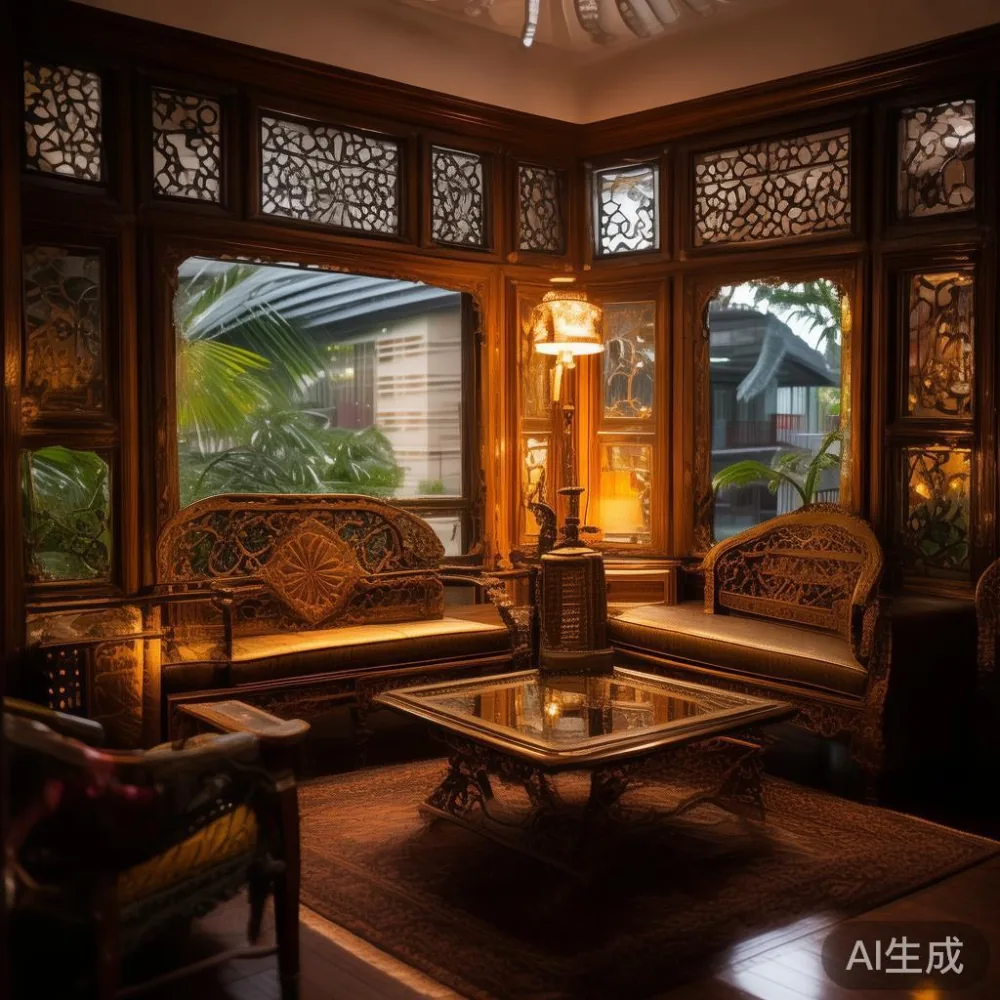 Caring for Lacquered Surfaces in a Tropical Climate: What Every Singap — room setting at dusk with warm lamp light, film