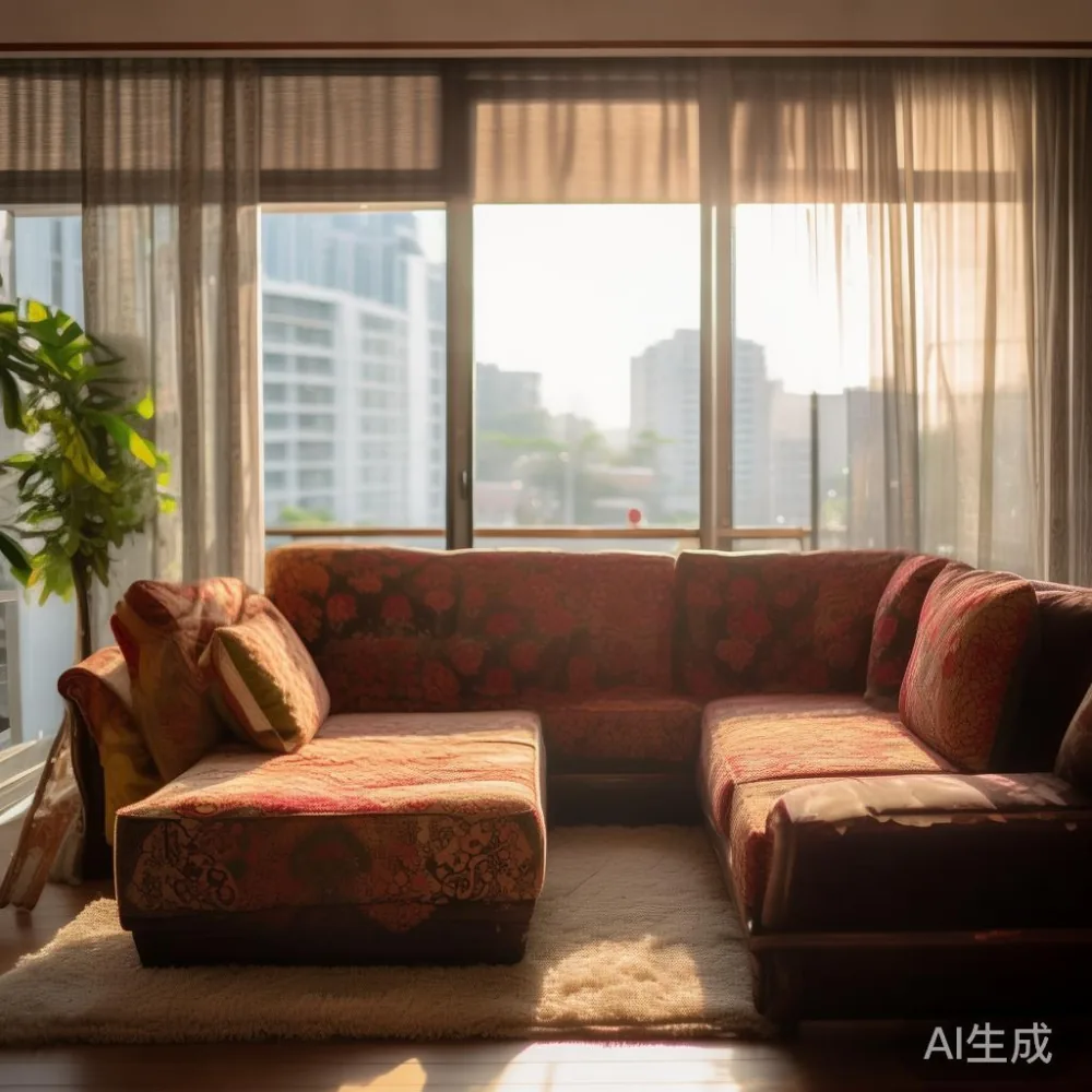 Creating Spacious Living in Singapore's Compact Homes — in a sunlit Singapore HDB living room, morning l