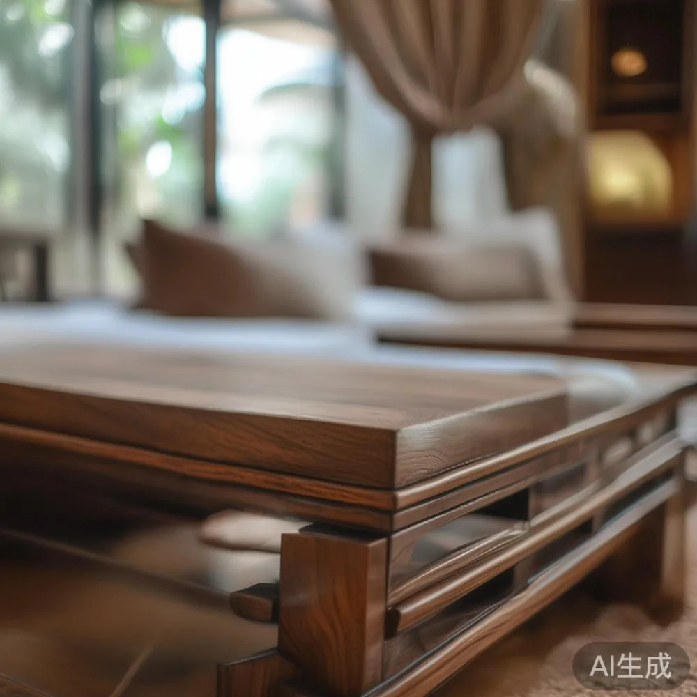 Creating Spacious Living in Singapore's Compact Homes — close-up of the grain and joinery detail, shallo
