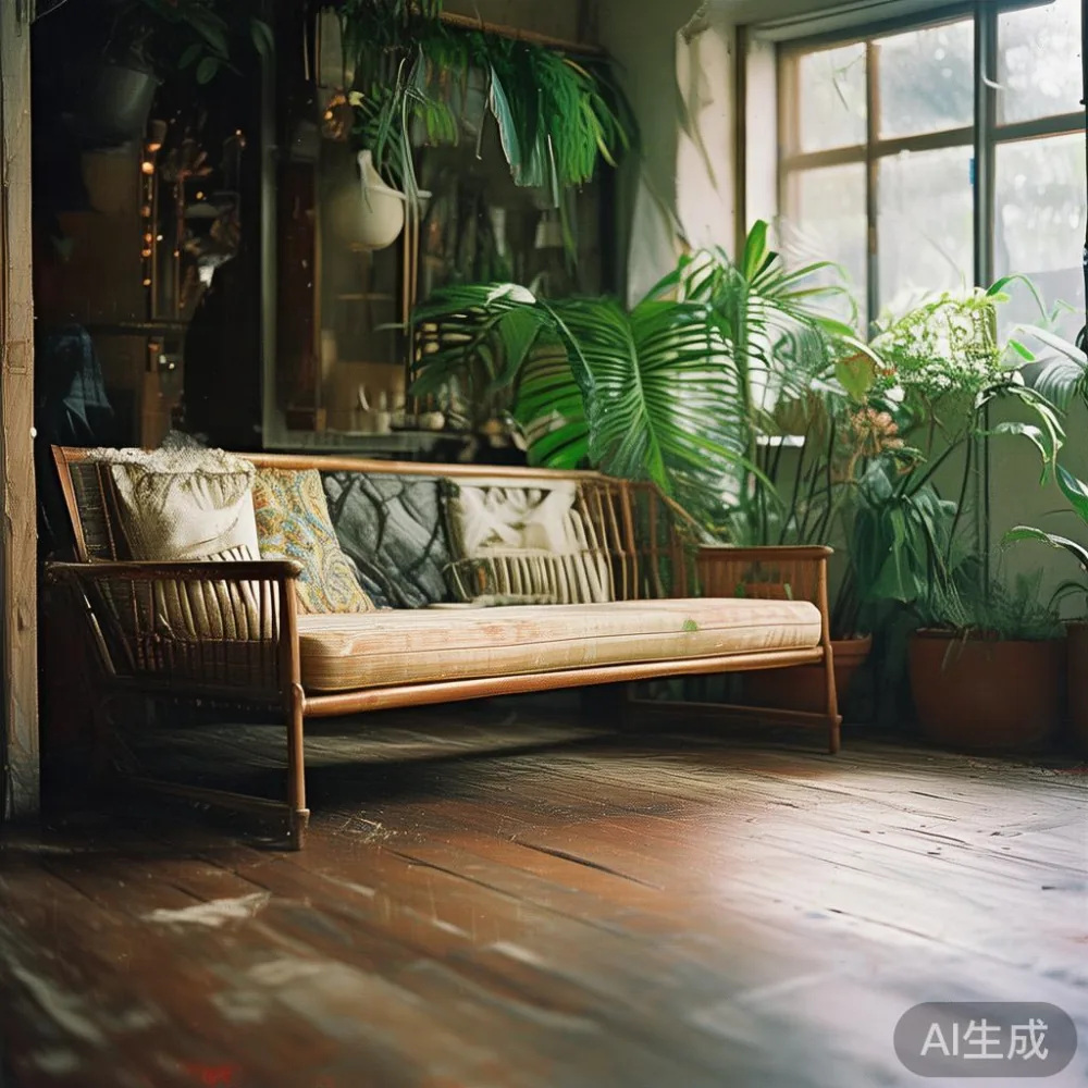 How Humidity in Southeast Asia Affects Wood Majlis Furniture — A Pract — corner of a small condo apartment with wooden fl