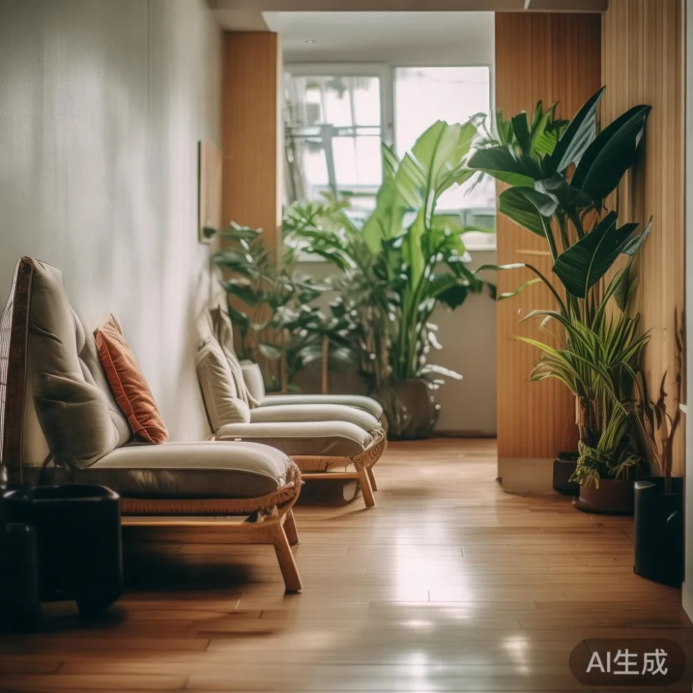 Blending Furniture with Warm Minimalism: Tips for Singapore Homes — corner of a small condo apartment with wooden fl