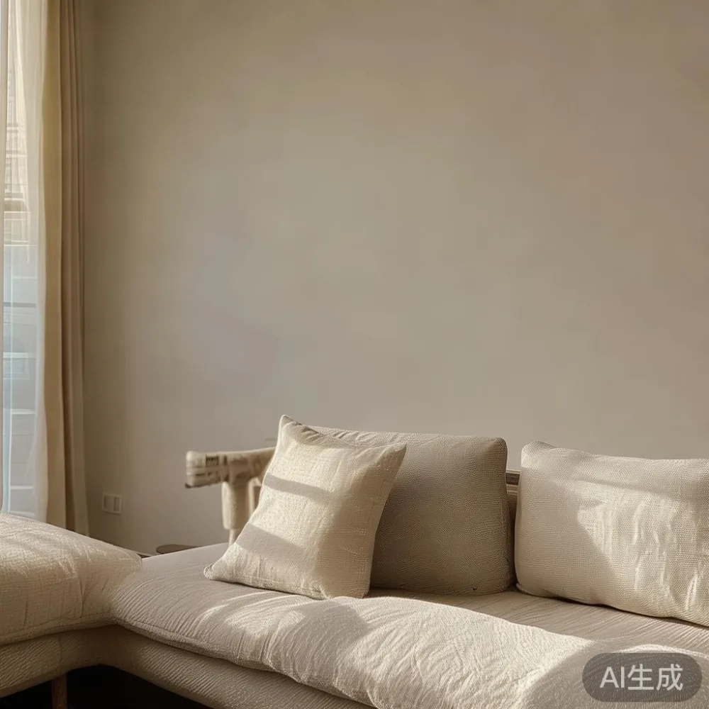 Blending Furniture with Warm Minimalism: Tips for Singapore Homes — staged against a plain wall with a linen sofa ne