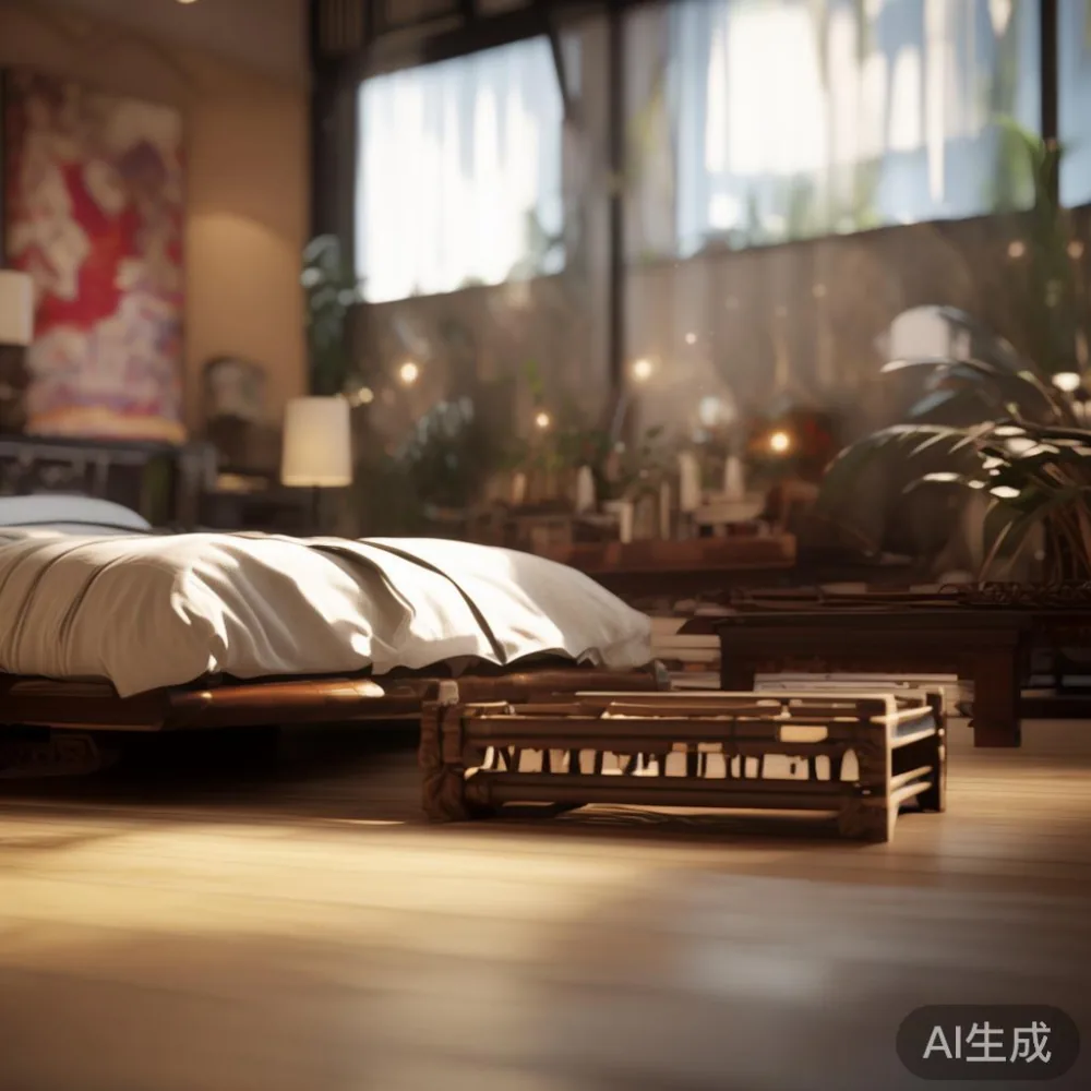 Blending Furniture with Warm Minimalism: Tips for Singapore Homes — detail of the base and leg construction on a bed