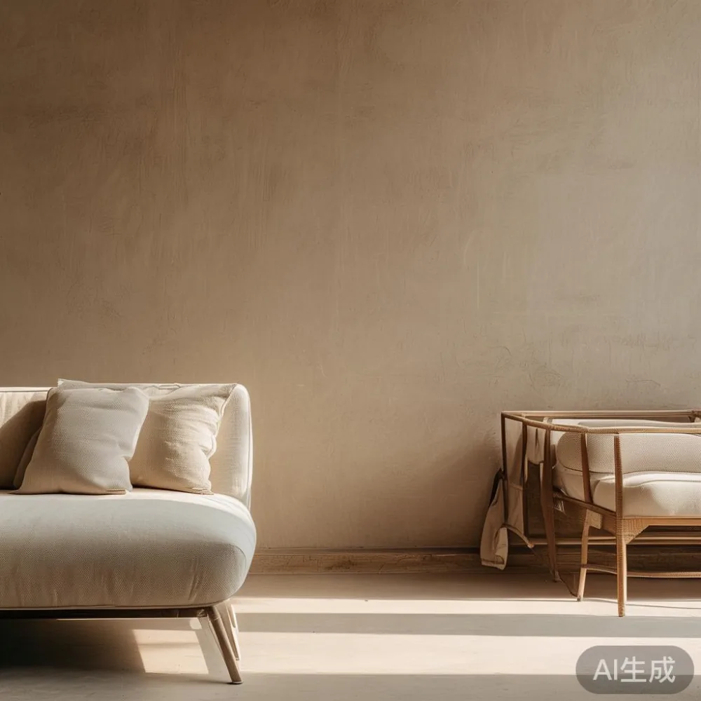 Warm Minimal Living: Matching Majlis Furniture Without Losing the Cosy — staged against a plain wall with a linen sofa ne