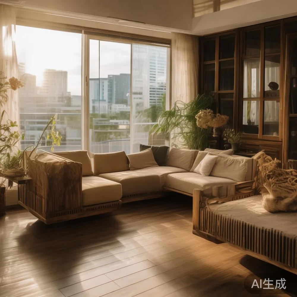 How to Match Solid Wood Furniture to a Warm Minimal Interior in Singap — in a sunlit Singapore HDB living room, morning l