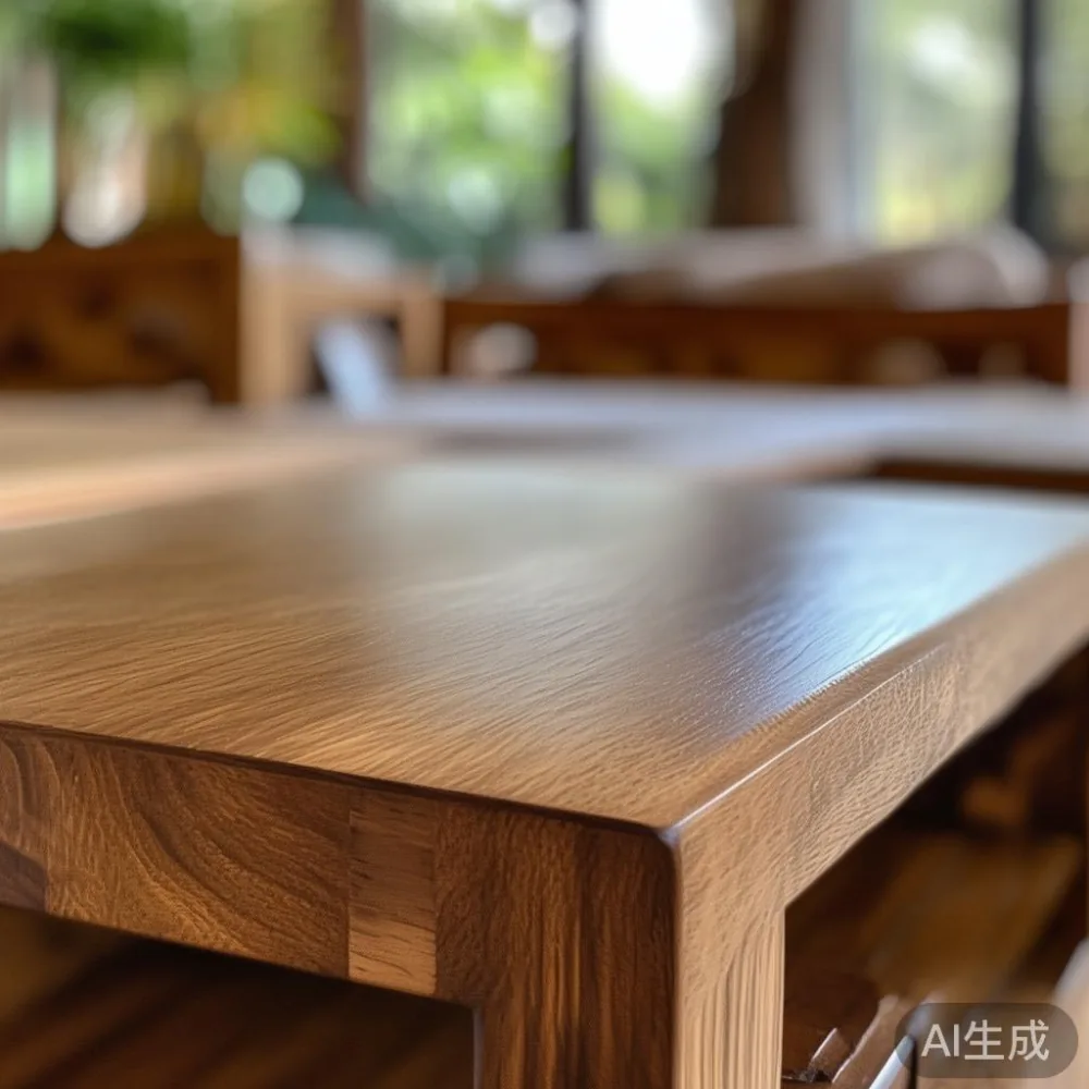 How to Match Solid Wood Furniture to a Warm Minimal Interior in Singap — close-up of the grain and joinery detail, shallo