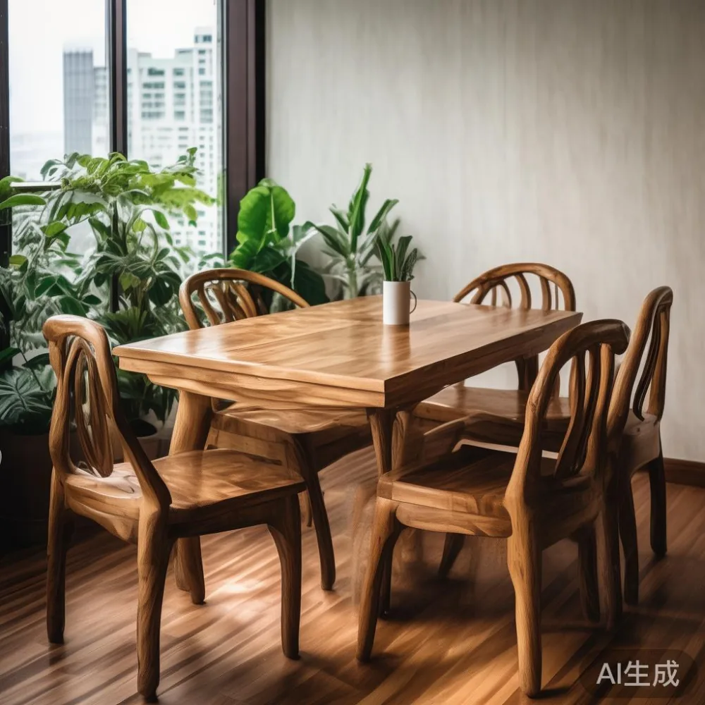 Price Dynamics of Solid Wood Furniture: Perfect for Singapore Homes — corner of a small condo apartment with wooden fl