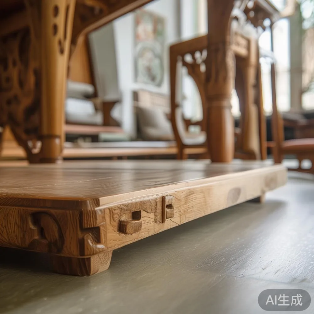 Price Dynamics of Solid Wood Furniture: Perfect for Singapore Homes — detail of the base and leg construction on a bed